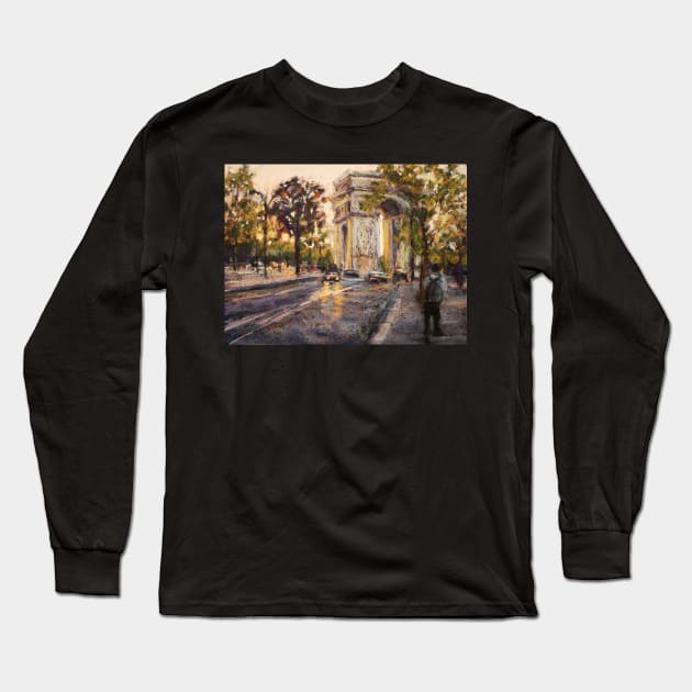 Arc de Triomphe de L'Etole, Paris Long Sleeve T-Shirt by Terrimad